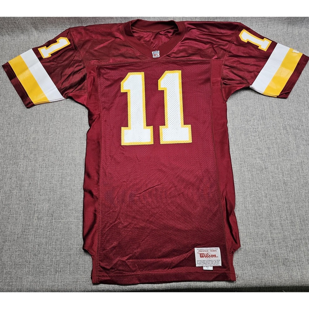 VINTAGE Washington Redskins Jersey Mens 42 Red NFL Football 11 Wilson Mesh